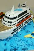 Торт в виде корабля