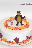 Маша и медведь торт без мастики