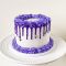 Бело фиолетовый торт