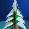 Объемная елка из бумаги оригами