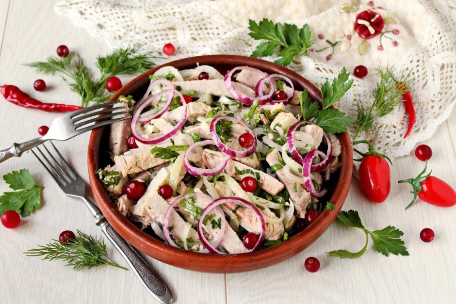 Селедка под шубой с розами