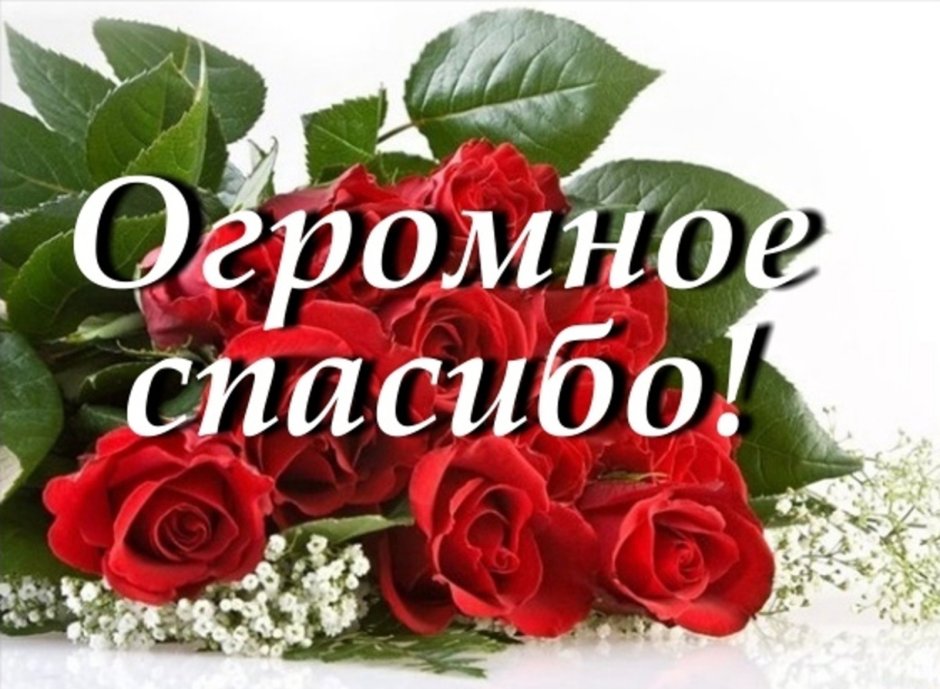 Огромное спасибо