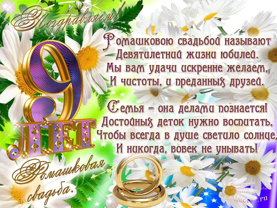 Поздравление со свадьбой
