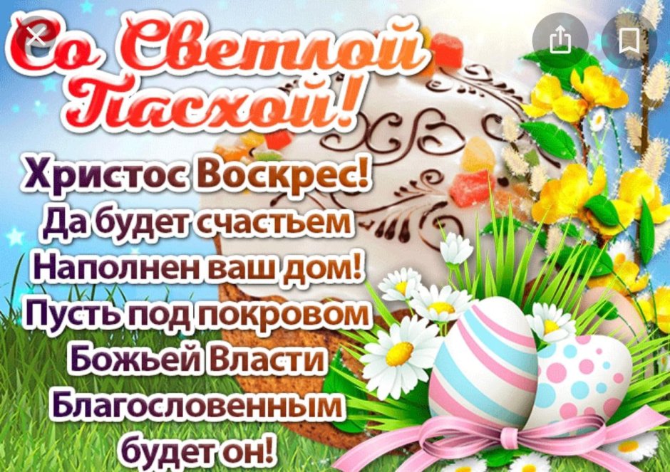 С праздником Пасхи поздравления