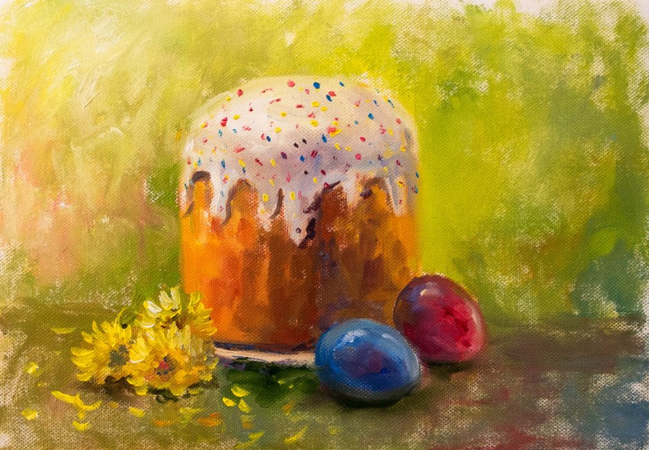 Картины маслом Пасхальный натюрморт