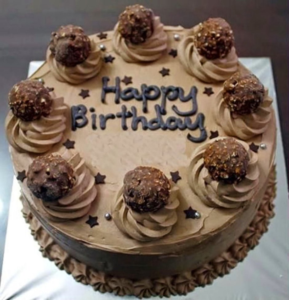 Торт на день рождения Happy Birthday