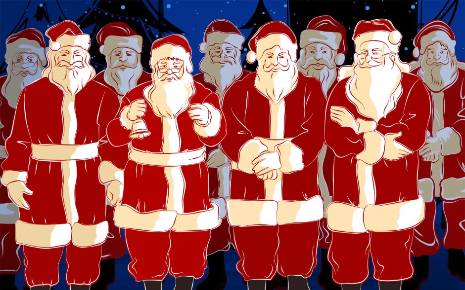 Фон новый год мультяшный