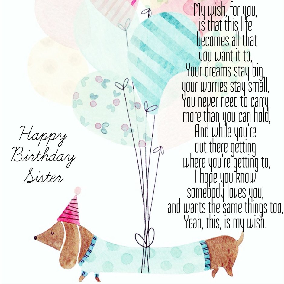 Happy Birthday sister