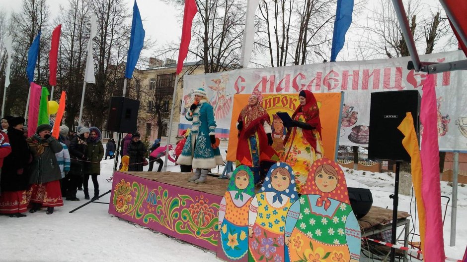 Реклама блинов на Масленицу