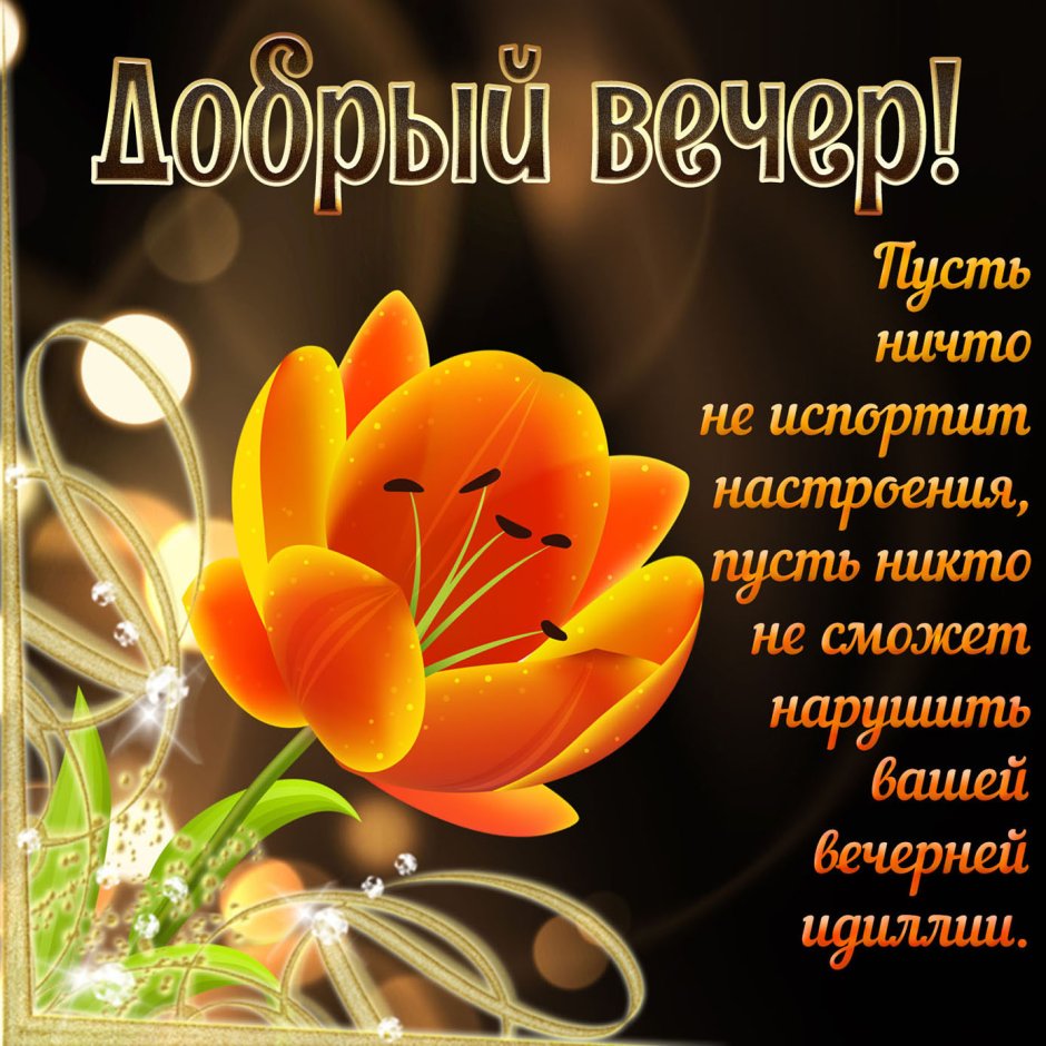 Пожелания вечера в прозе