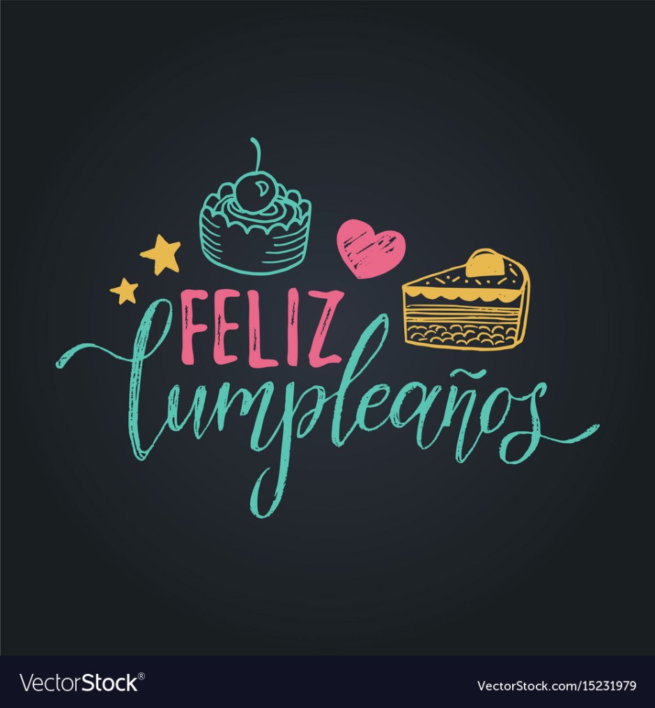 Happy Birthday Lettering