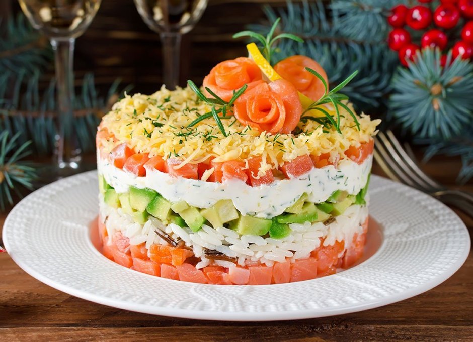 Салаты слоеные красивые и вкусные