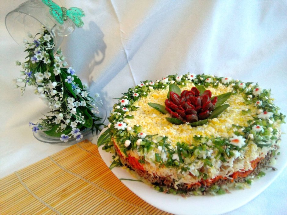Сельдь под шубой порционно