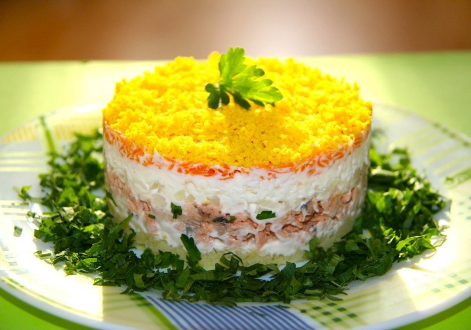 Салат грибная Полянка