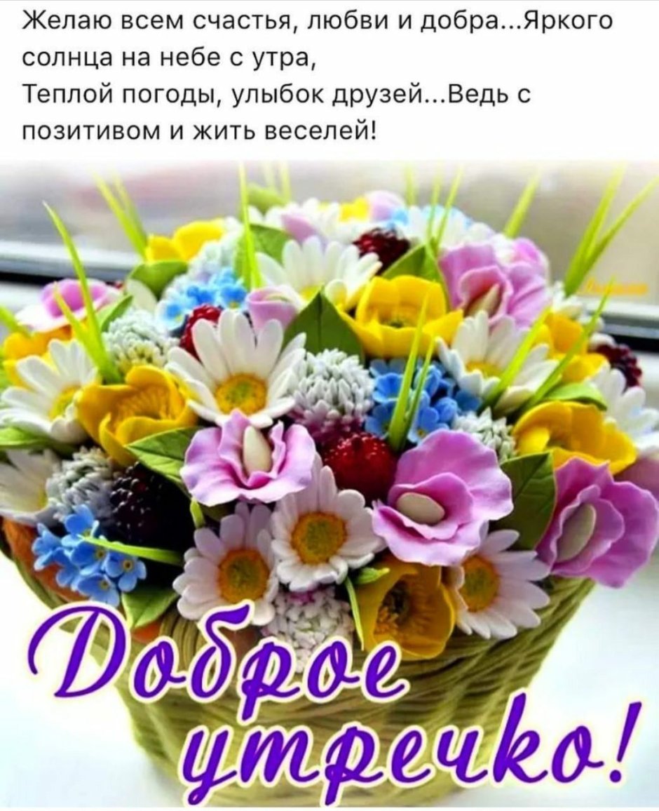 С добрым утром цветы красивые