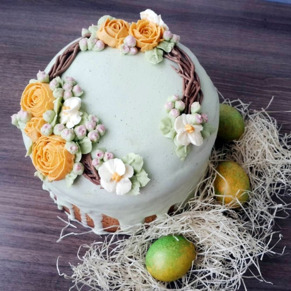 Кулич Пасхальный дэкор
