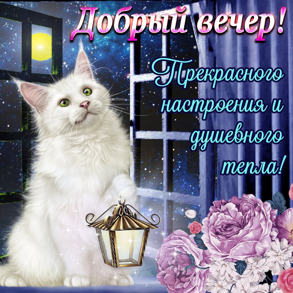 Доб вечер открытки