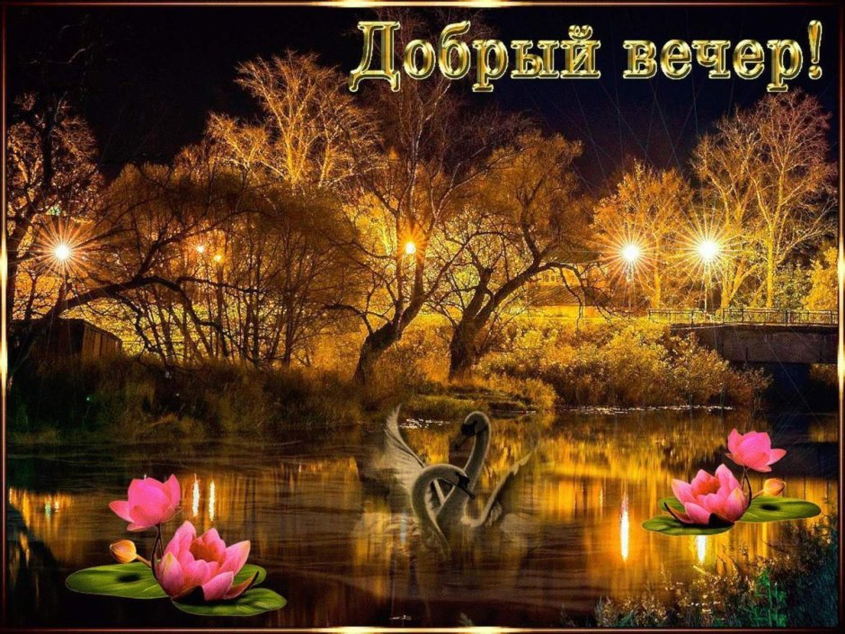 Открытки романтического вечера