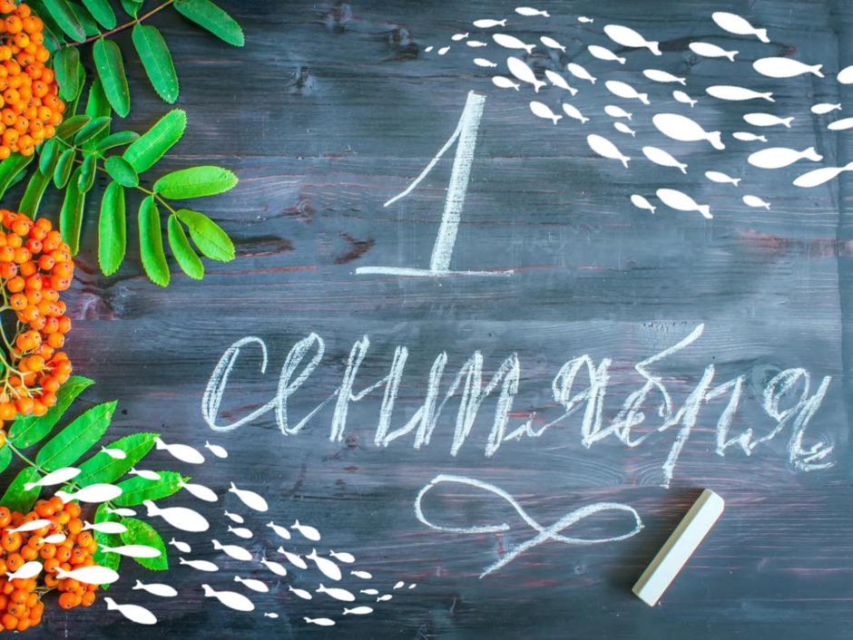 1 Сентября надпись на доске