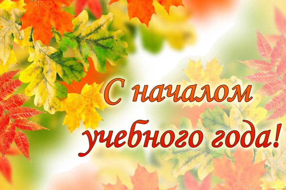 С началом учебного года