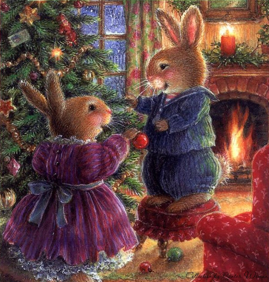 Кролик Рождество