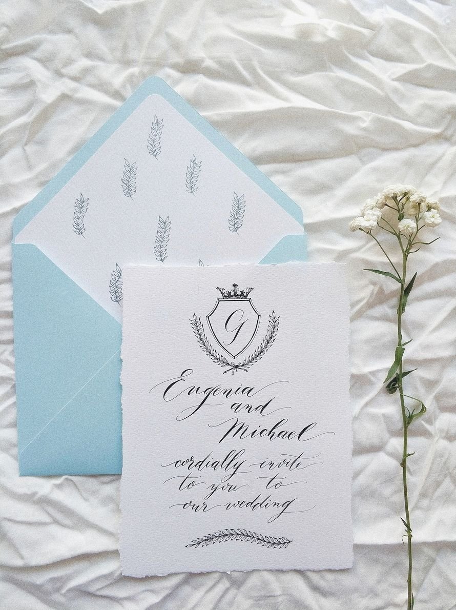 Свадебная открытка конверт