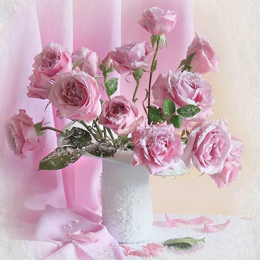 Красивый букет роз с днем рождения