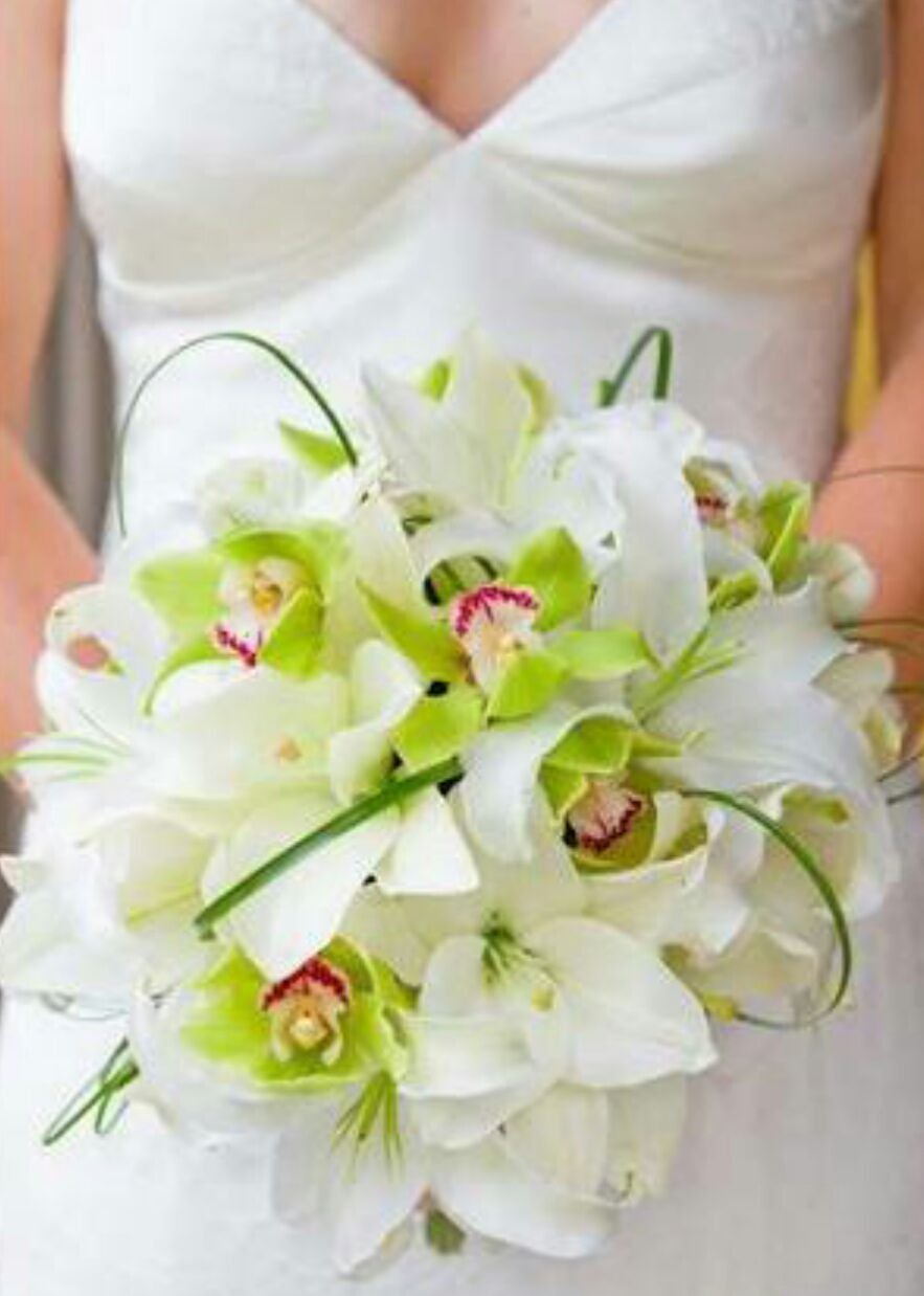 Букет невесты из орхидей Цимбидиум