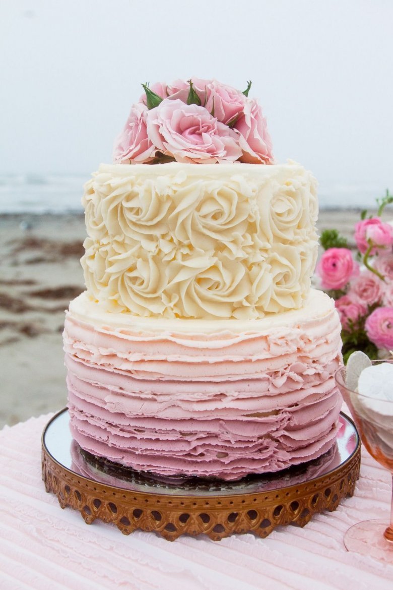 Свадебные торты с кремом