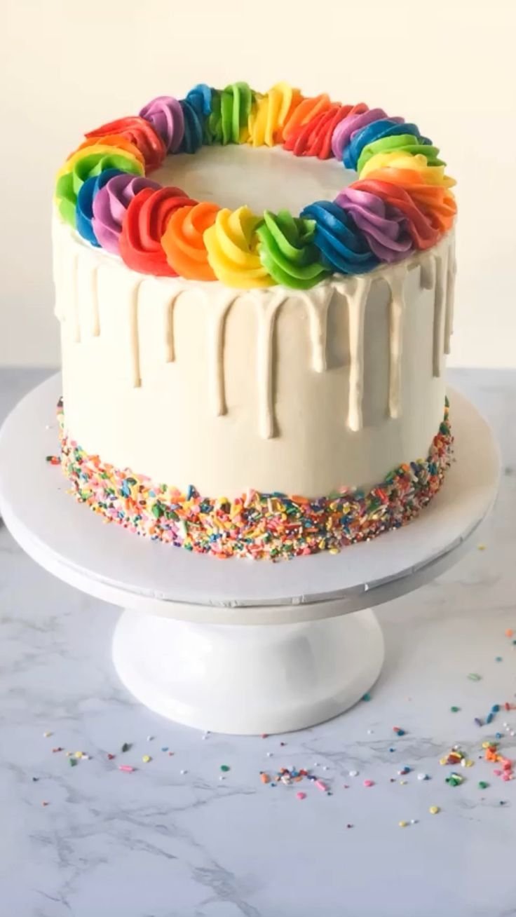 Украшение Радужного торта