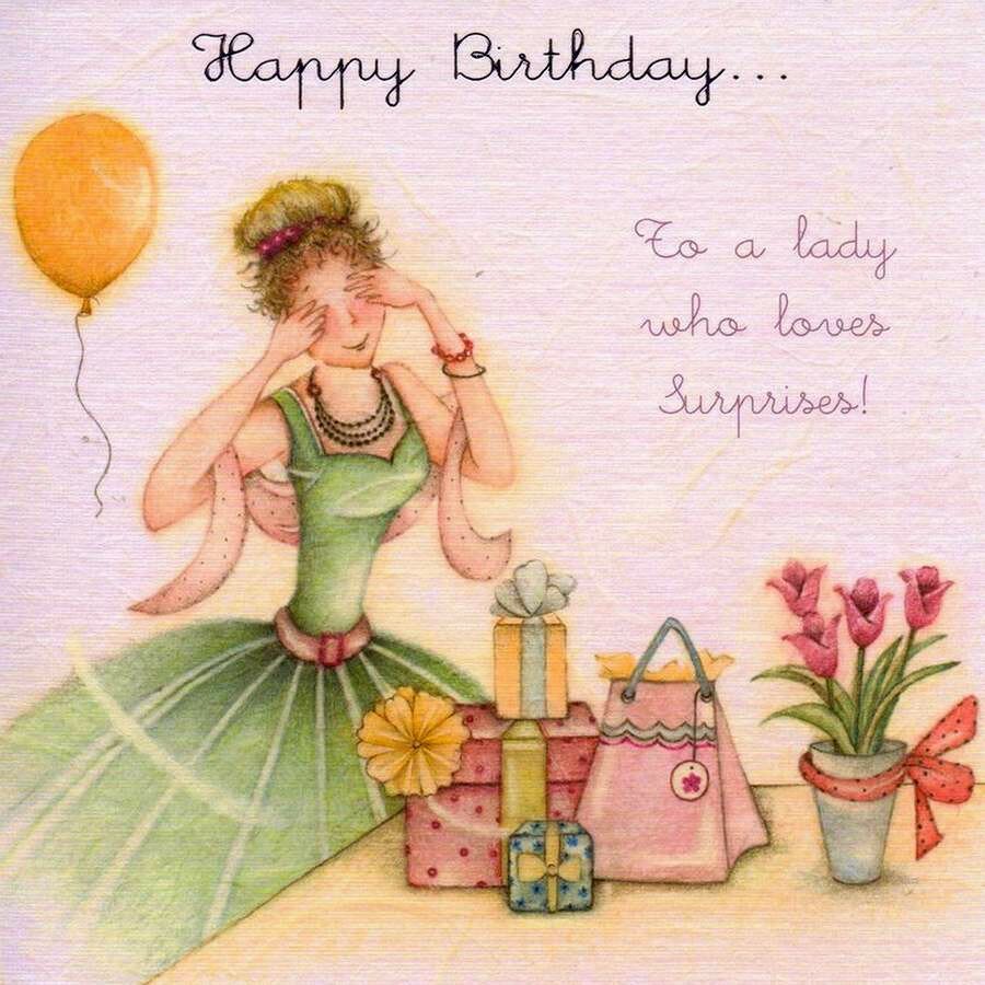 Стильные открытки с днем рождения женщине