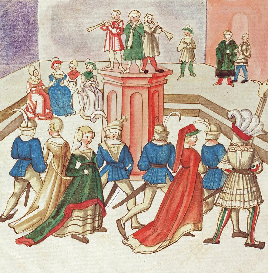 Средневековые танцы Кэрол эстампи