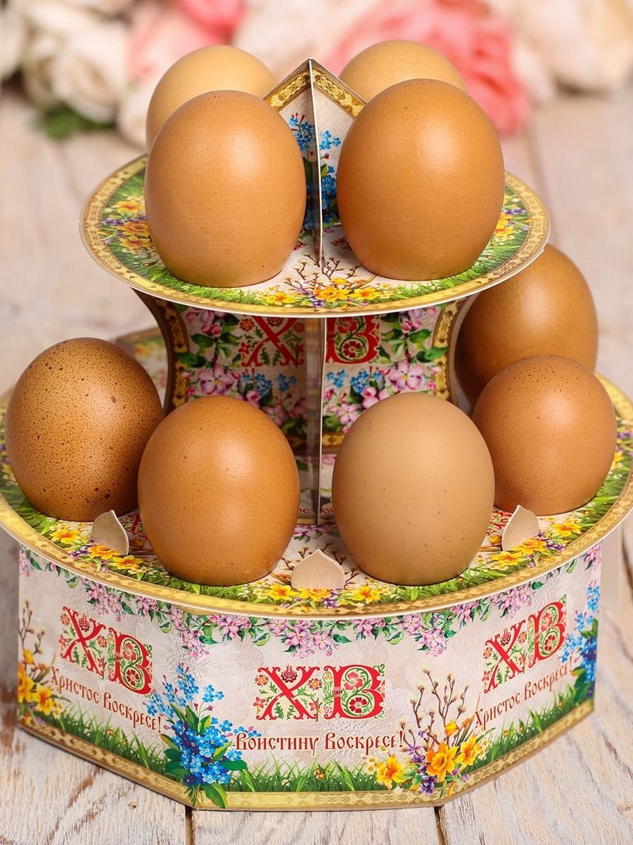 Тарелка Пасхальная для 10-ти яиц, l22 w22 h8 см 747255
