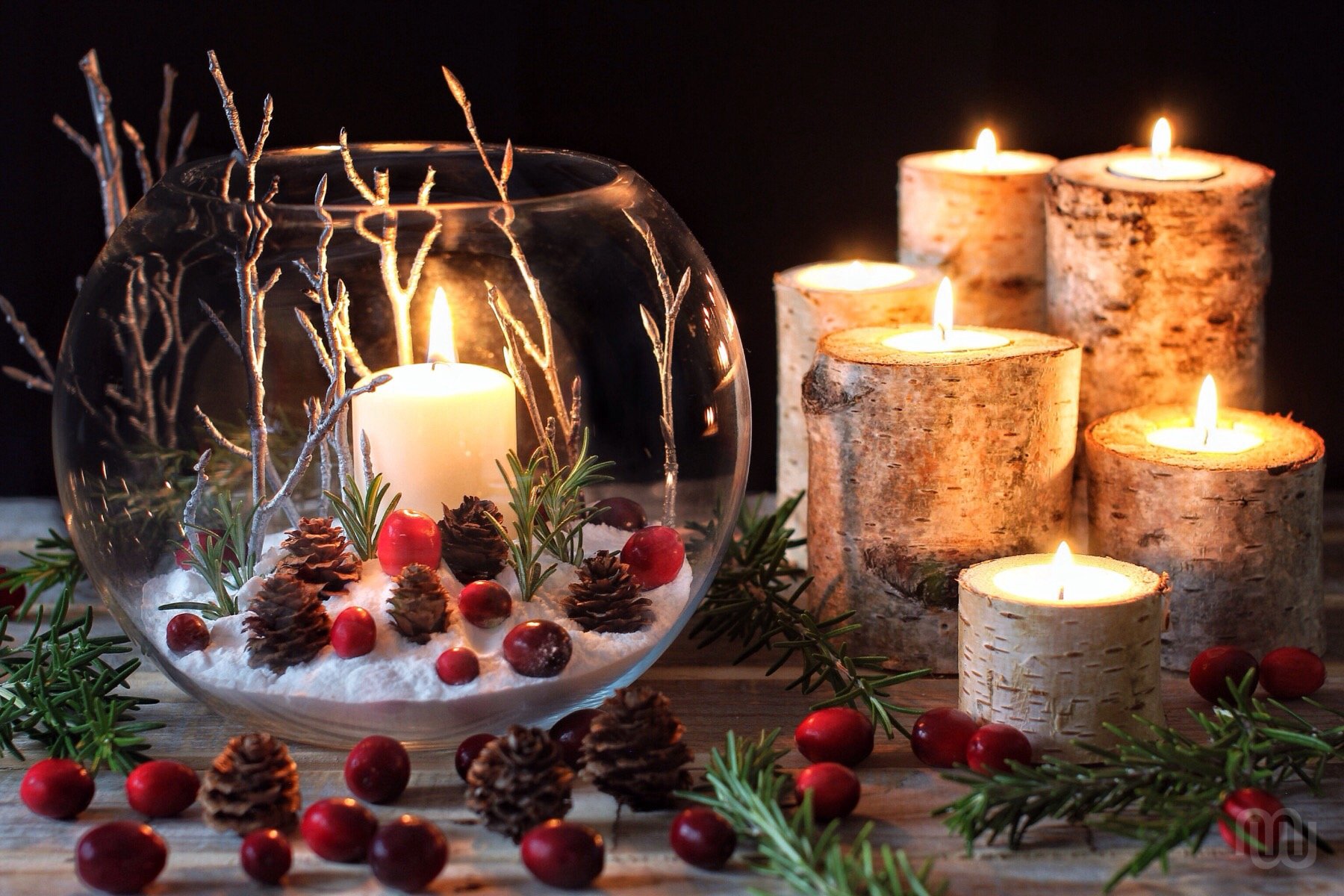 Weekly inspiration - bougie nature pour Noël  Рождественские свечи,  Рождественские поздравления, Розовые рождественские украшения