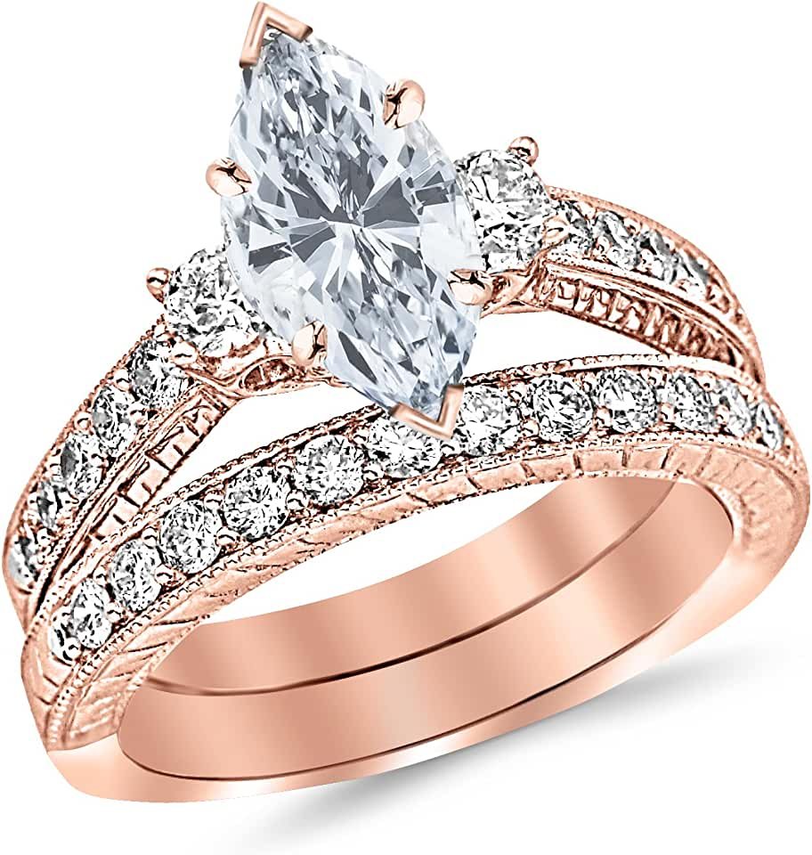 Венчальные кольца белое золото с бриллиантами