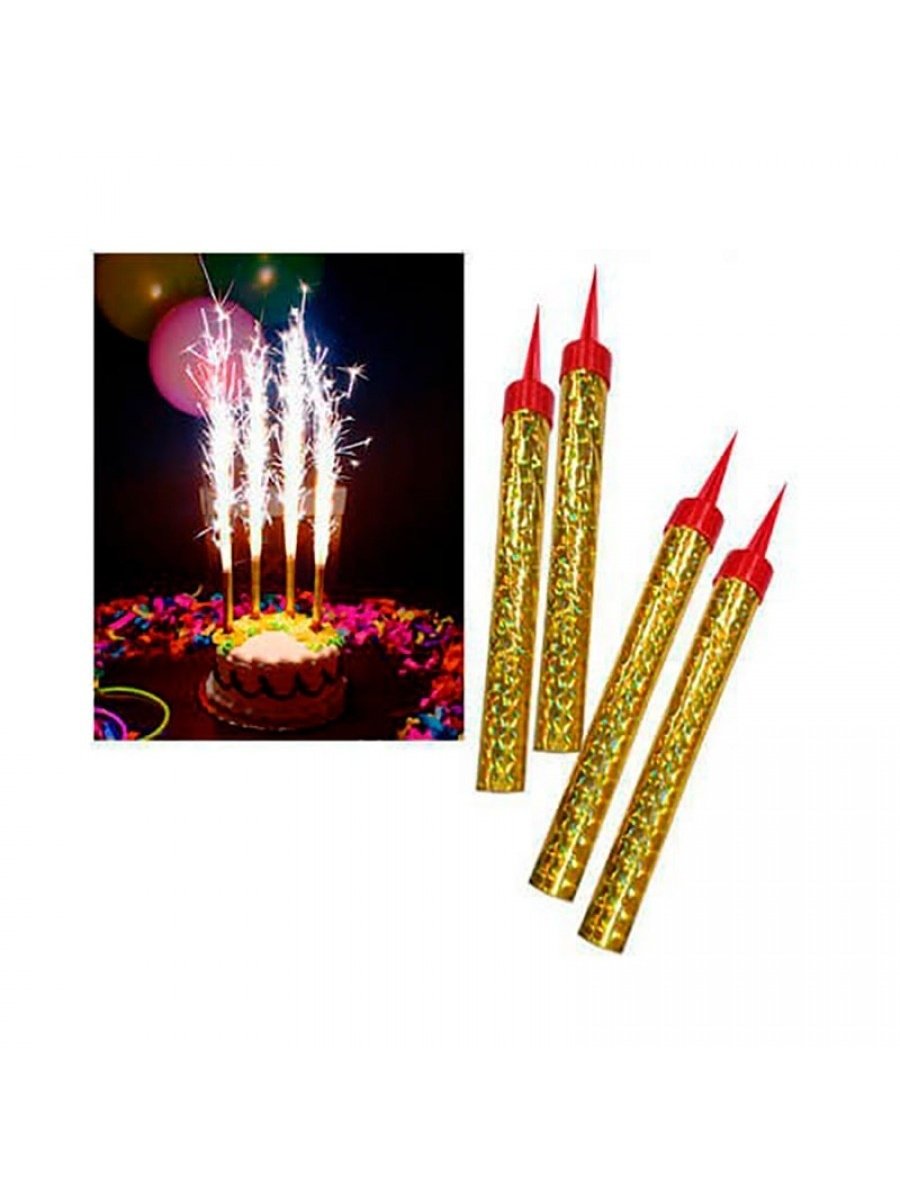 Свечи для торта фонтан 12,5см 4шт/уп*180