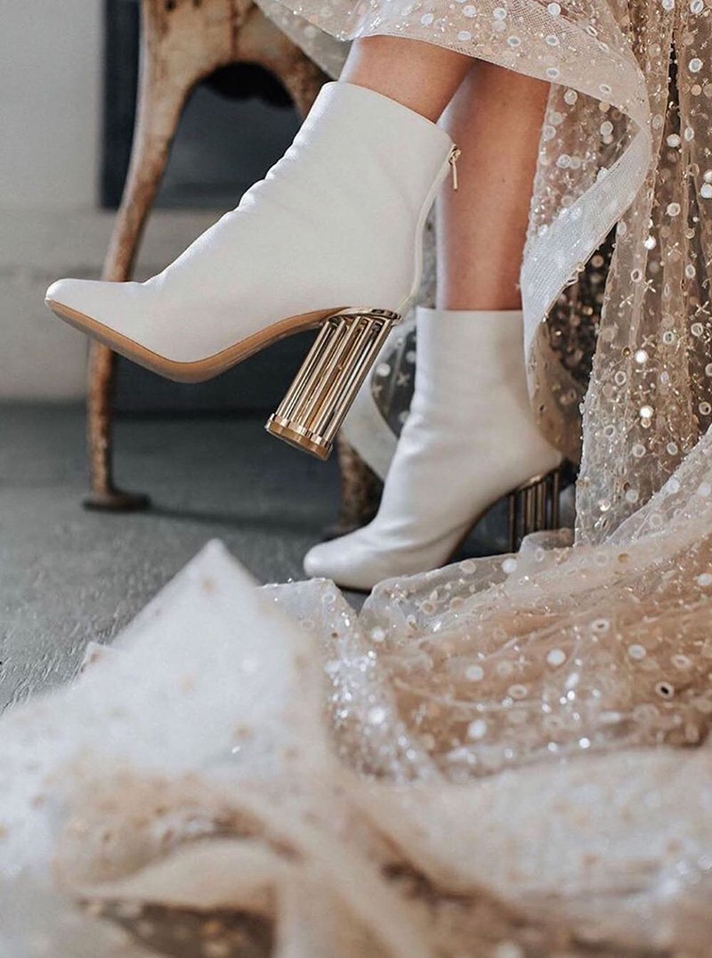 Свадебные туфли зимние