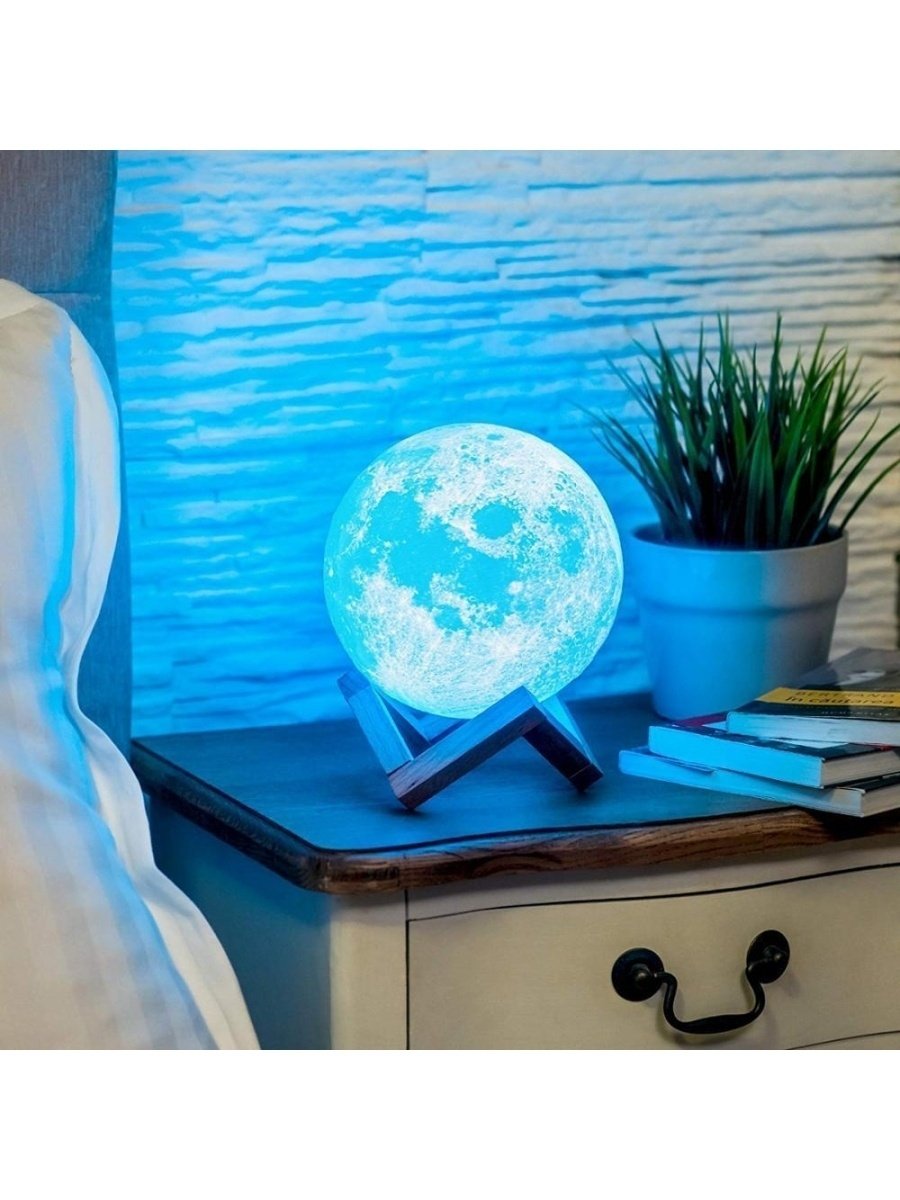 Светильник лампа Луна "3d Moon Lamp" с пультом 18cm