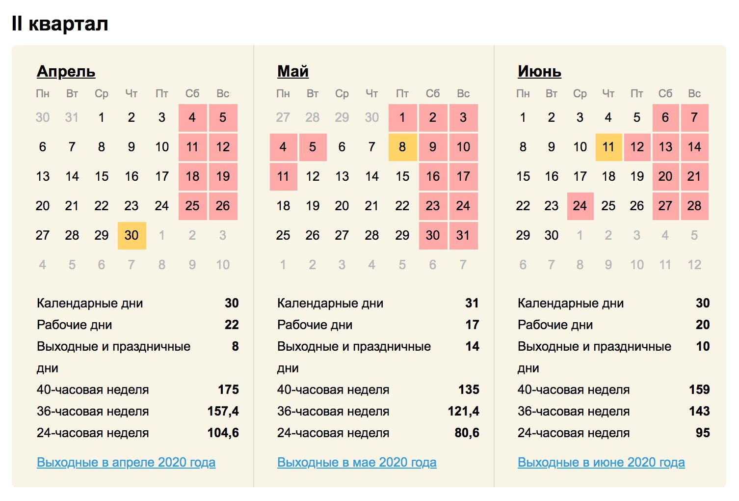 Календарь официальных праздников