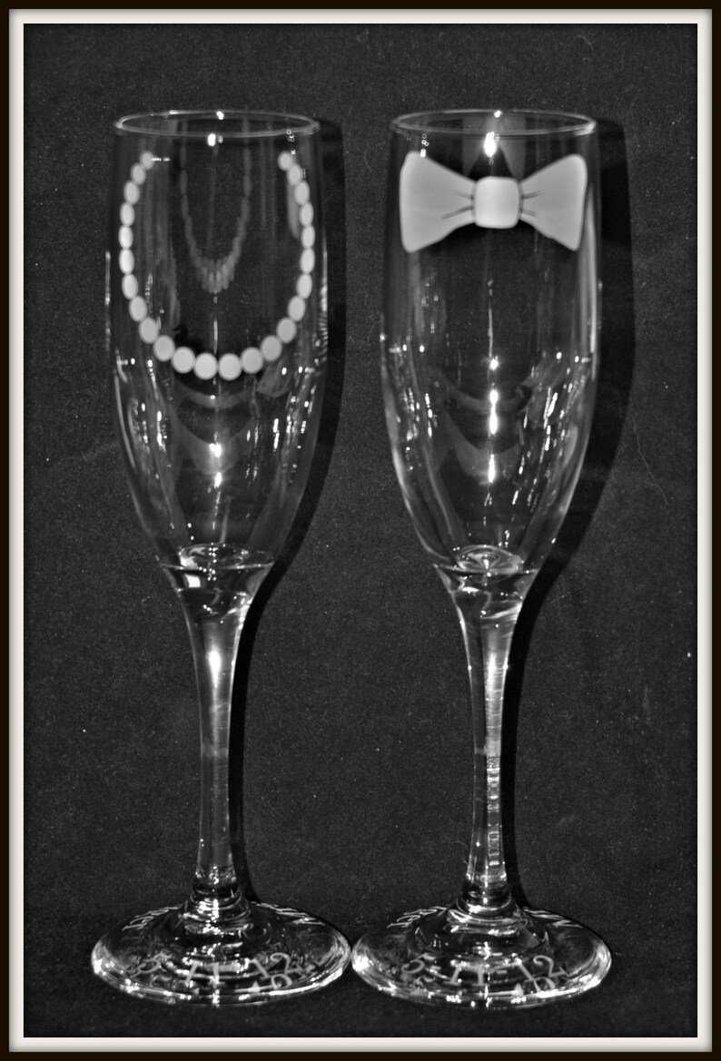 Bohemia Crystal набор бокалов для шампанского Виктория свадебный 180 мл 2 шт k0105