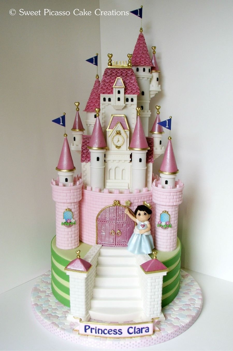 Детский торт замок принцессы