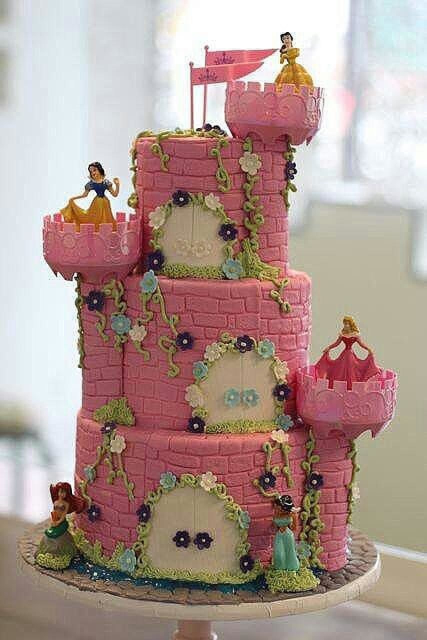 Картинка для печати на торт замок принцессы длинные