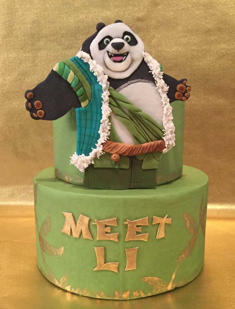 Торт на годик мальчику кунфу Панда