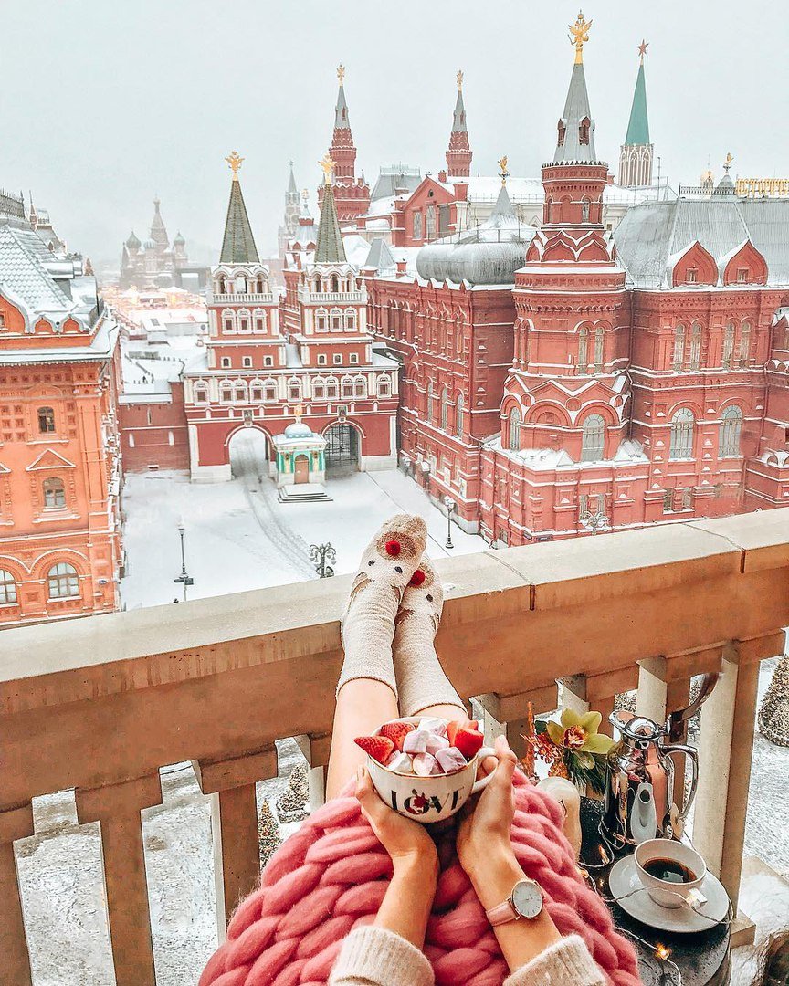 Доброе утро Москва зима