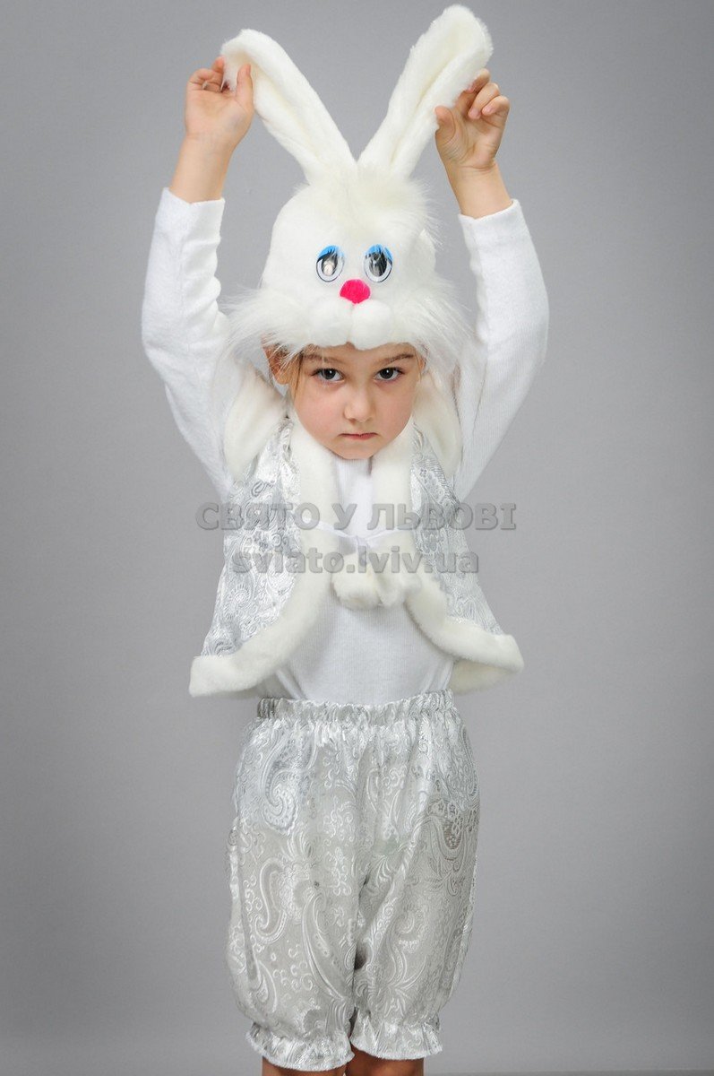 Новогодний костюм зайца для мальчика