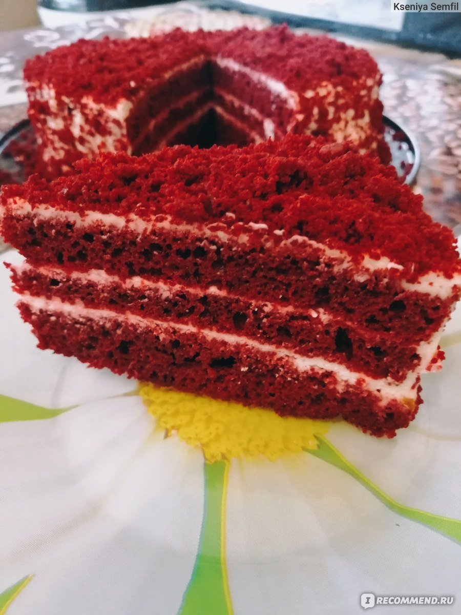 Торт красный бархат пудов