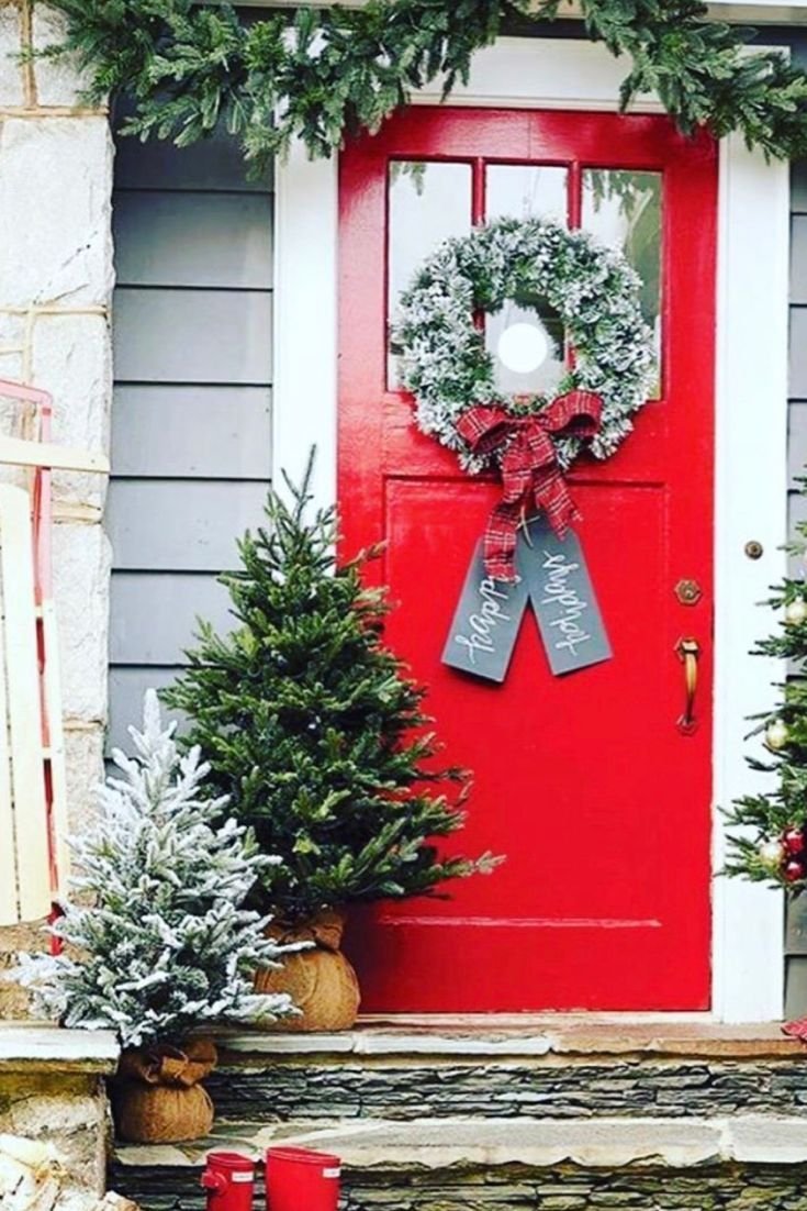 Красивые двери Рождество