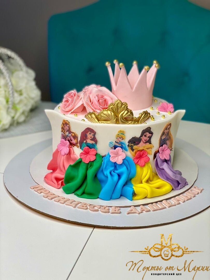 Торт для принцессы 8 лет