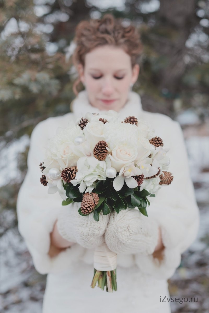 Букет невесты «зимний»