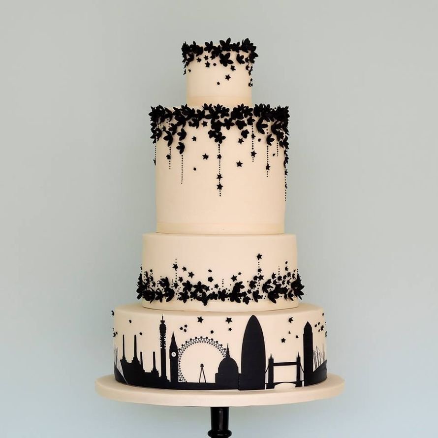 Лаконичный свадебный торт